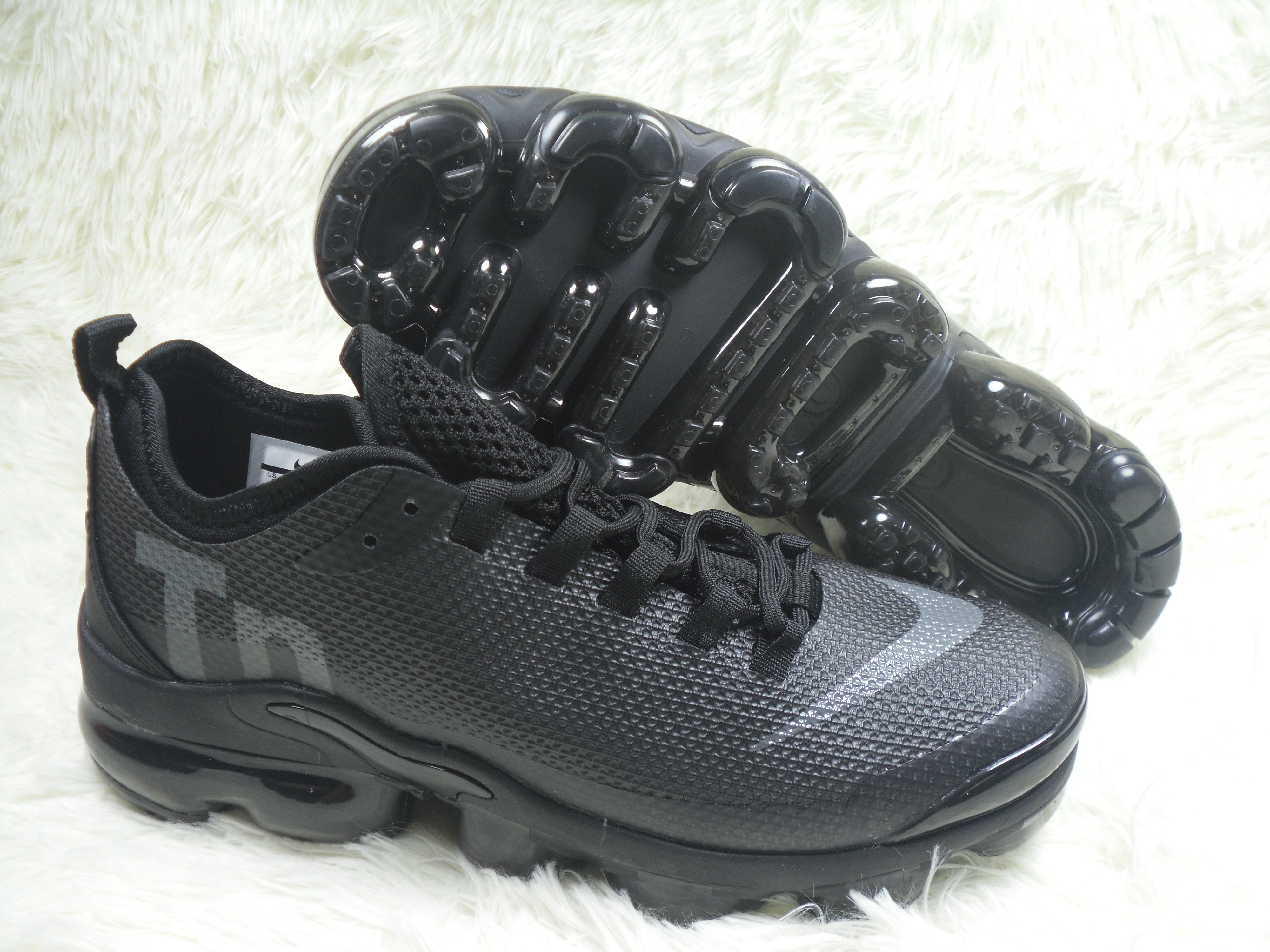 Men Nike Air Max Plus Summer Carbon Black Shoes - Click Image to Close